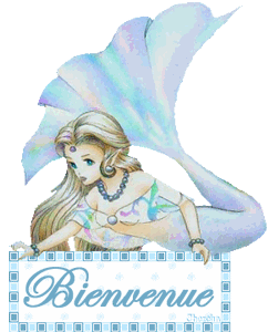 Gif animé bienvenue sirène